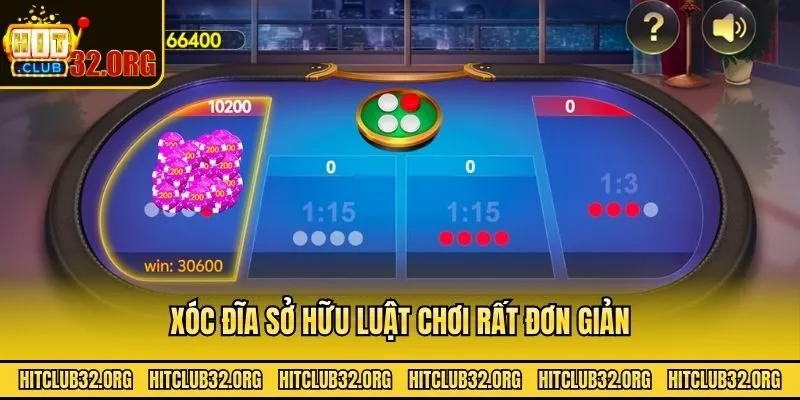 Xóc đĩa sở hữu luật chơi rất đơn giản